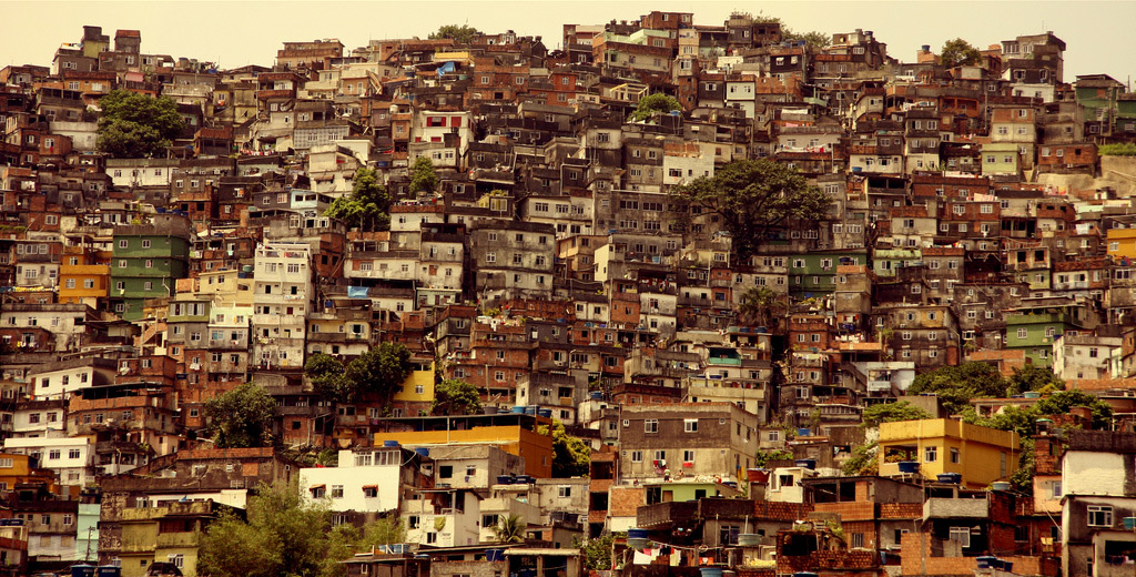 Favele v Rio de Janeiru v Braziliji