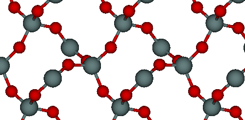 Model strukture SiO<sub>2</sub>