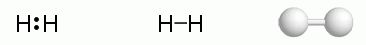 Strukturna formula in model molekule vodika