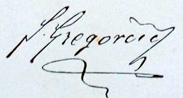 Gregorčičev podpis